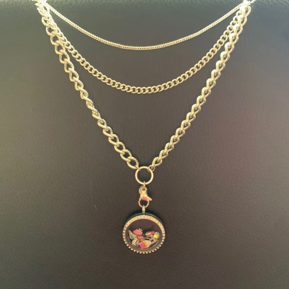 Origami Owl Necklace & Crystal Locket SET SOLD OUT